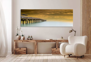 Newport pier Florida panorama in living room