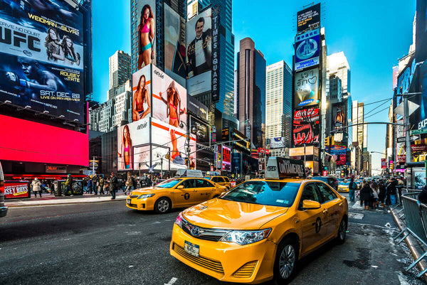 Taxi at Times Square New York