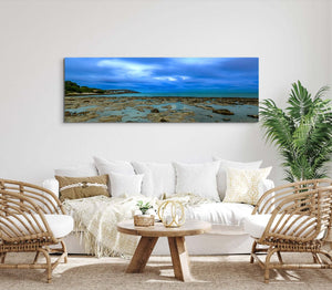 Bahia Honda Key Florida printed on HD Metal in living room